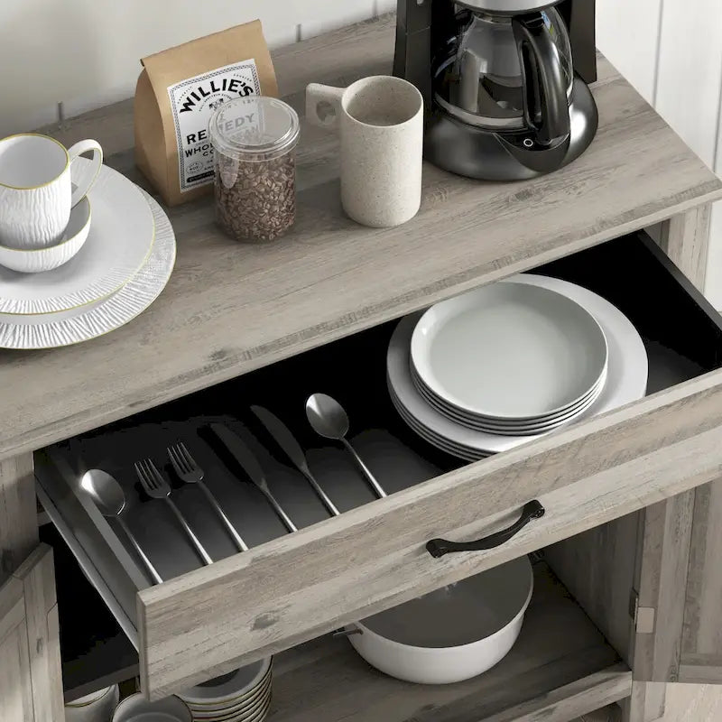 Meuble de rangement 32" style porte de grange – Buffet, pour salon ou entrée