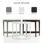 Console demi-lune contemporaine avec étagère inférieure – 3 coloris, MDF