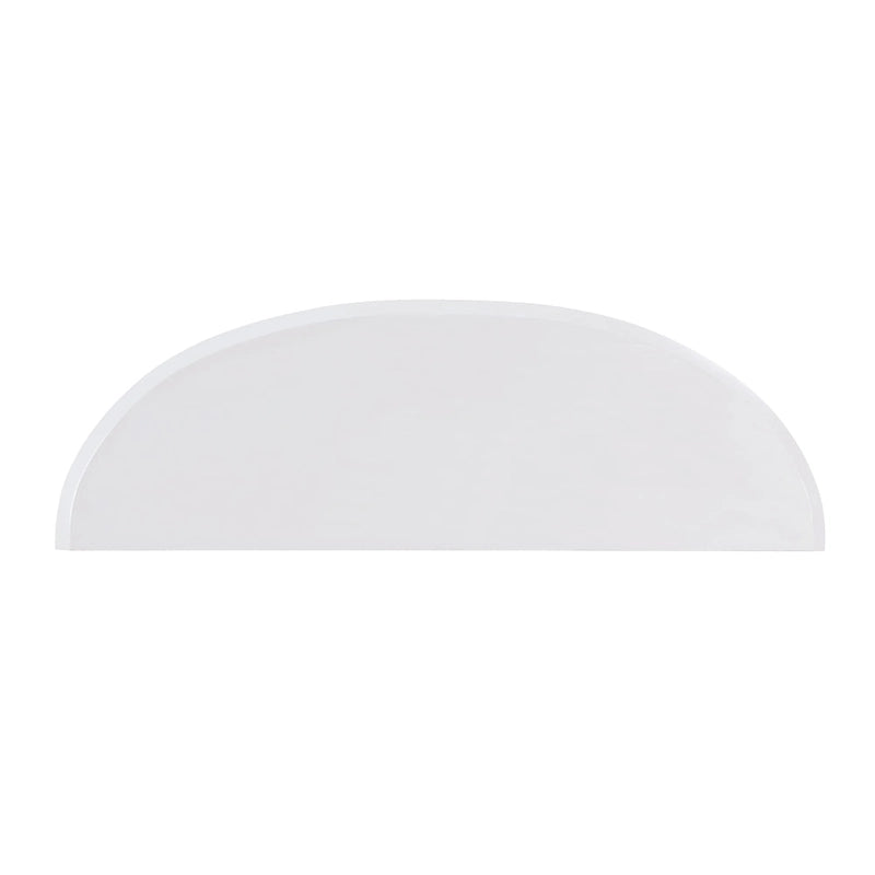 Console demi-lune contemporaine avec étagère inférieure – 3 coloris, MDF