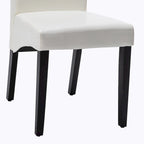 Chaise de salle à manger moderne en similicuir, 2 pièces
