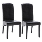 Chaise de salle à manger moderne en similicuir, 2 pièces