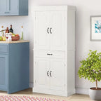 Meuble de cuisine autoportant de 180 cm avec tiroir et étagères réglables, 2 portes