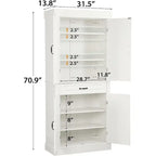 Meuble de cuisine autoportant de 180 cm avec tiroir et étagères réglables, 2 portes