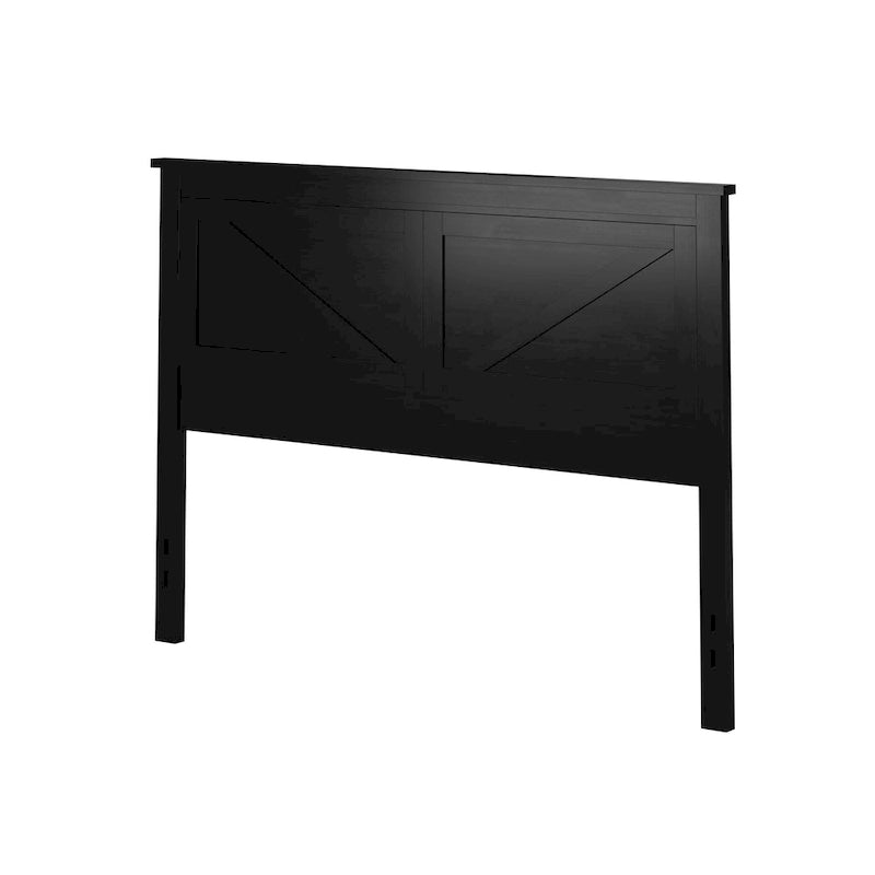 Tête de lit en panneaux de bois massif de style campagnard – Style porte de grange, Lit simple/double/grand lit