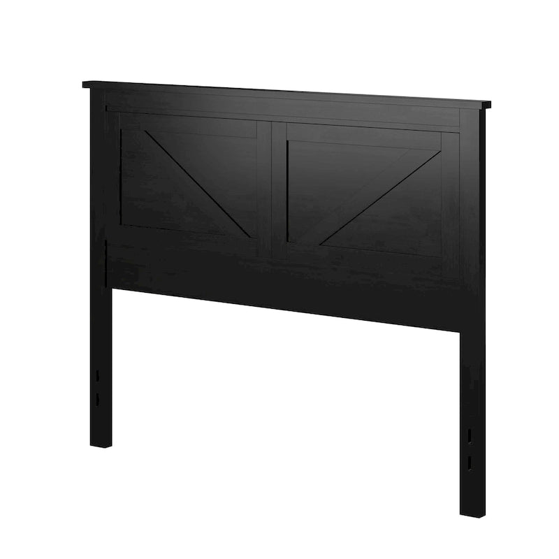 Tête de lit en panneaux de bois massif de style campagnard – Style porte de grange, Lit simple/double/grand lit