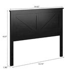 Tête de lit en panneaux de bois massif de style campagnard – Style porte de grange, Lit simple/double/grand lit