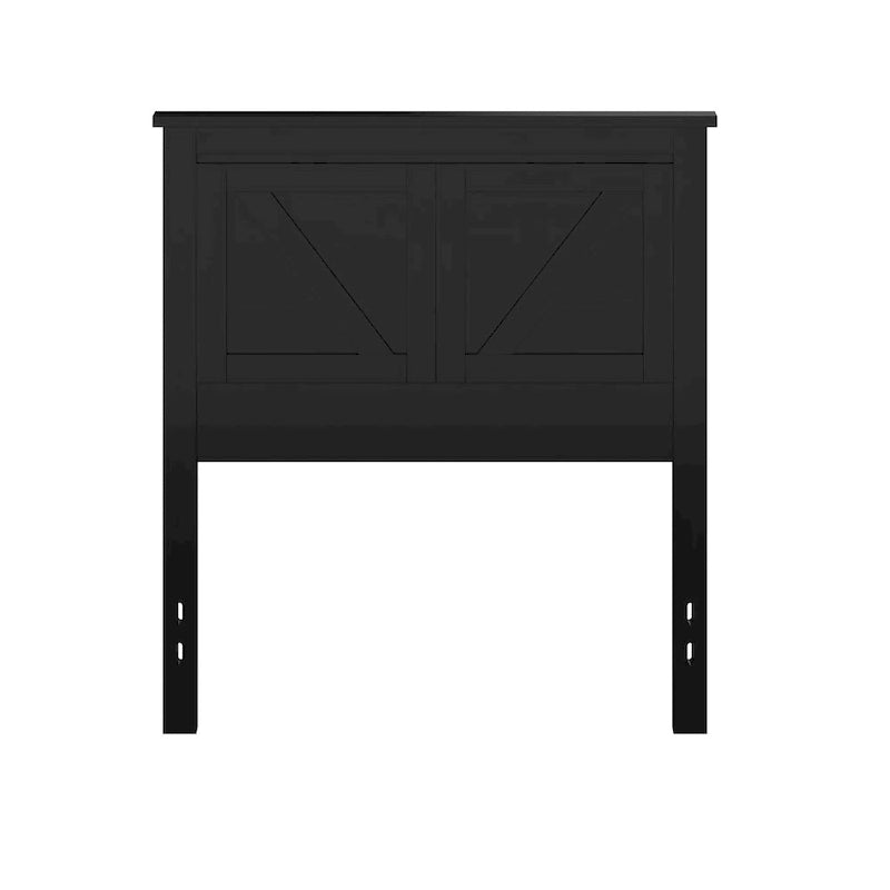 Tête de lit en panneaux de bois massif de style campagnard – Style porte de grange, Lit simple/double/grand lit
