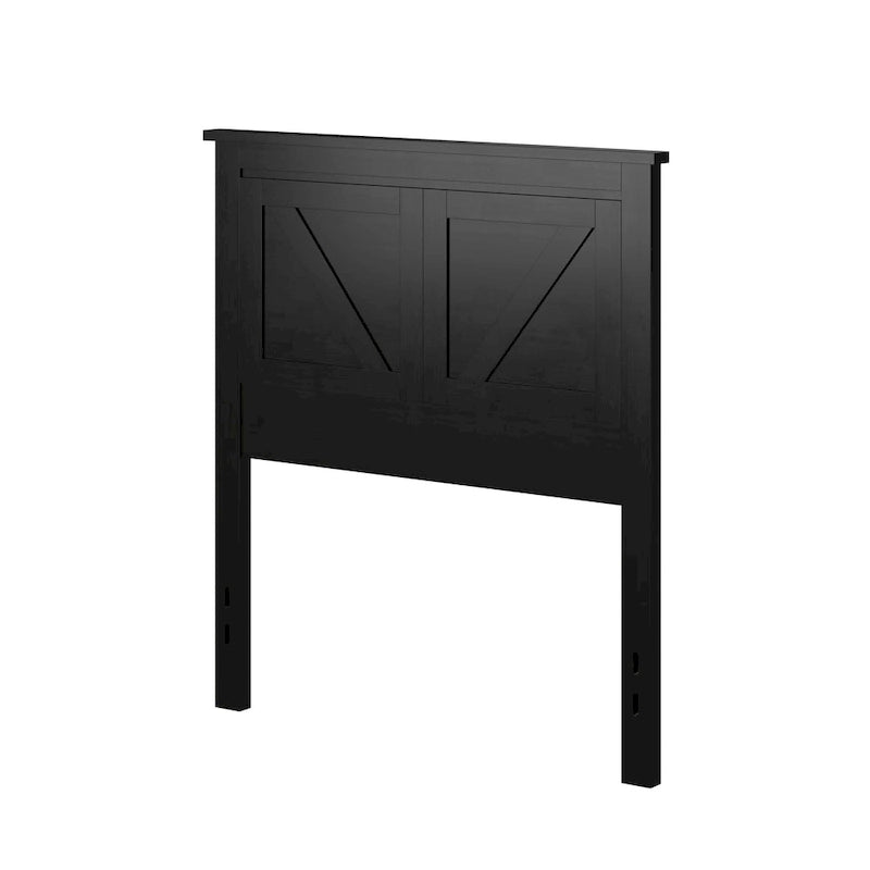 Tête de lit en panneaux de bois massif de style campagnard – Style porte de grange, Lit simple/double/grand lit