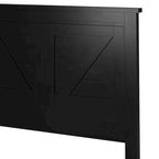 Tête de lit en panneaux de bois massif de style campagnard – Style porte de grange, Lit simple/double/grand lit