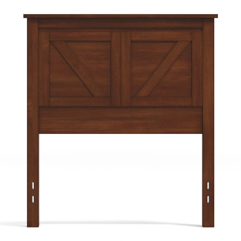 Tête de lit en panneaux de bois massif de style campagnard – Style porte de grange, Lit simple/double/grand lit
