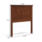 Tête de lit en panneaux de bois massif de style campagnard – Style porte de grange, Lit simple/double/grand lit
