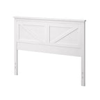 Tête de lit en panneaux de bois massif de style campagnard – Style porte de grange, Lit simple/double/grand lit