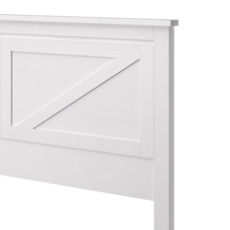 Tête de lit en panneaux de bois massif de style campagnard – Style porte de grange, Lit simple/double/grand lit