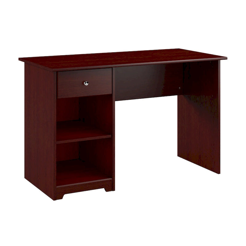Bureau d'ordinateur de 48 W avec rangement pour bureau à domicile – Style transitionnel, tiroir-boîte