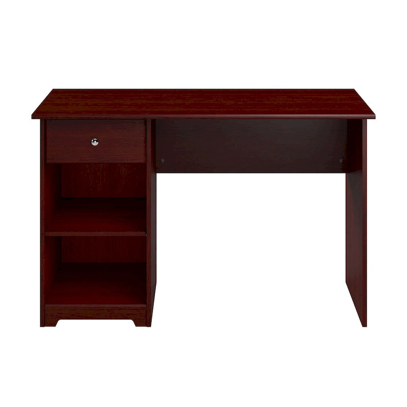 Bureau d'ordinateur de 48 W avec rangement pour bureau à domicile – Style transitionnel, tiroir-boîte