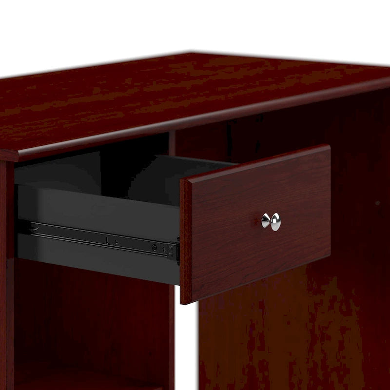 Bureau d'ordinateur de 48 W avec rangement pour bureau à domicile – Style transitionnel, tiroir-boîte