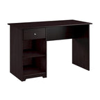 Bureau d'ordinateur de 48 W avec rangement pour bureau à domicile – Style transitionnel, tiroir-boîte