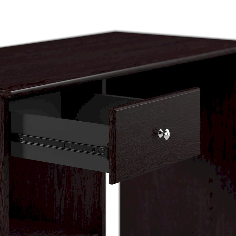 Bureau d'ordinateur de 48 W avec rangement pour bureau à domicile – Style transitionnel, tiroir-boîte