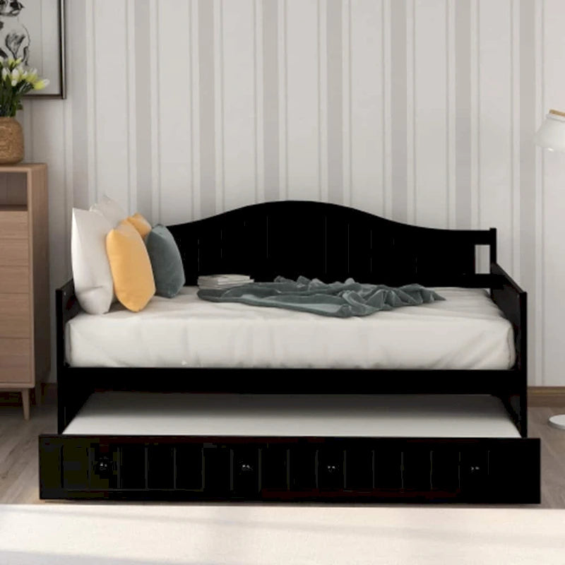 Table de chevet à porte coulissante avec poignées dorées et pieds en bois – Meuble de rangement élégant pour chambre à coucher