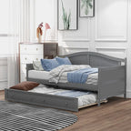 Table de chevet à porte coulissante avec poignées dorées et pieds en bois – Meuble de rangement élégant pour chambre à coucher