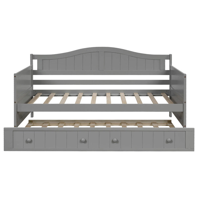Table de chevet à porte coulissante avec poignées dorées et pieds en bois – Meuble de rangement élégant pour chambre à coucher