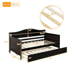 Table de chevet à porte coulissante avec poignées dorées et pieds en bois – Meuble de rangement élégant pour chambre à coucher