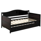 Table de chevet à porte coulissante avec poignées dorées et pieds en bois – Meuble de rangement élégant pour chambre à coucher