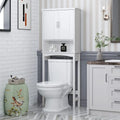 Meuble de rangement WC – Étagère de salle de bain et économiseur d'espace, Blanc