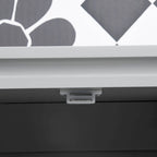 Meuble de rangement pour toilettes avec deux portes shaker – Gris, 28Lx8Px65H
