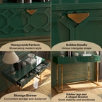 Bureau d'écriture brillant pour bureau à domicile avec tiroirs de rangement – Table d'étude moderne