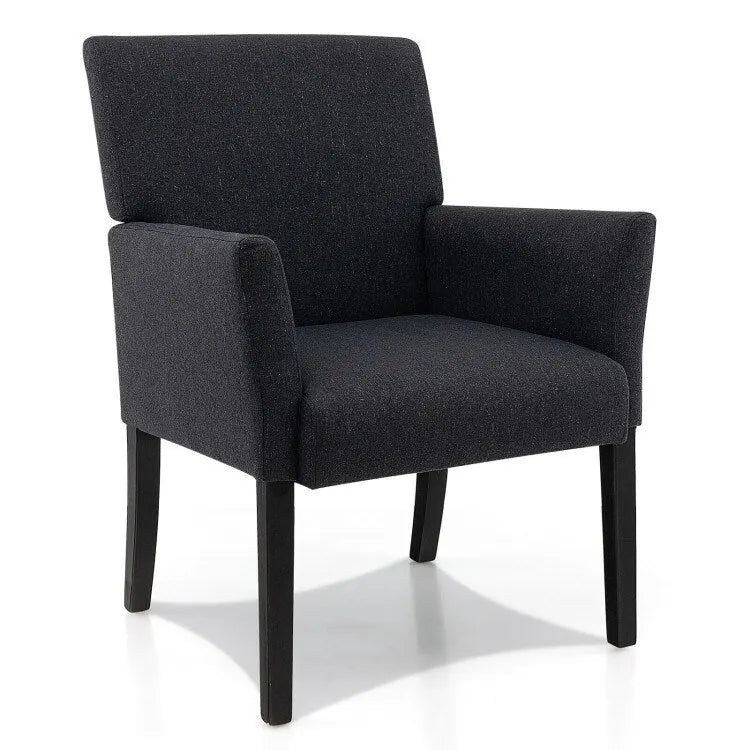 Chaise de réception pour visiteur, fauteuil de salle d'attente - 27,5 x 23 x 35,5 (L x l x H)