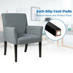 Chaise de réception pour visiteur, fauteuil de salle d'attente - 27,5 x 23 x 35,5 (L x l x H)