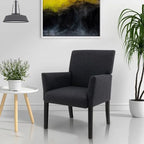 Chaise de réception pour visiteur, fauteuil de salle d'attente - 27,5 x 23 x 35,5 (L x l x H)