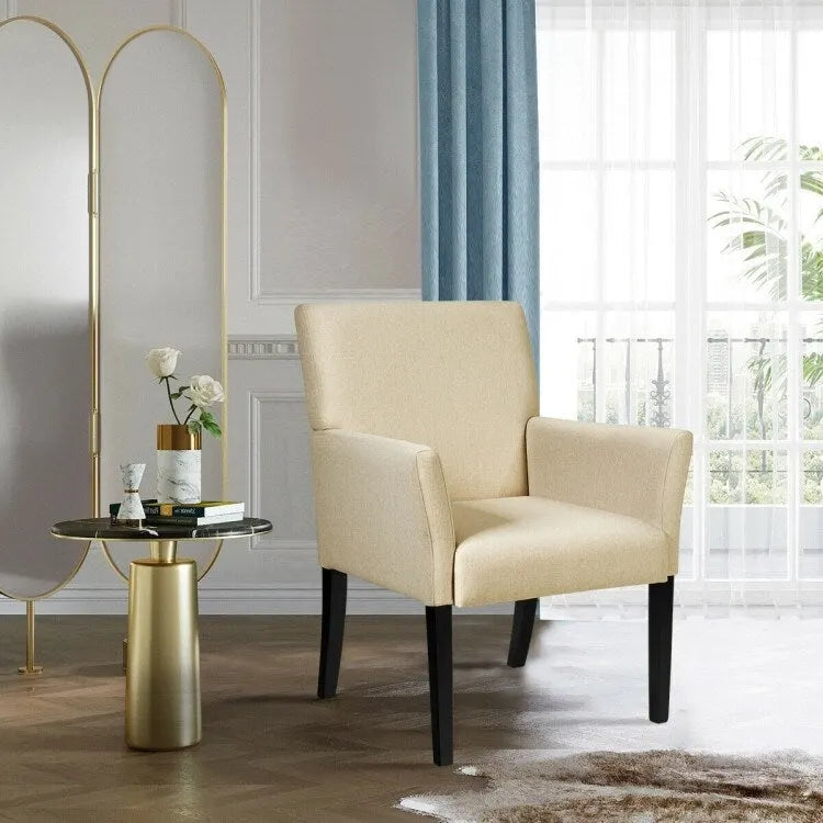 Chaise de réception pour visiteur, fauteuil de salle d'attente - 27,5 x 23 x 35,5 (L x l x H)