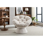 Fauteuil tonneau pivotant à 360° Grand fauteuil d'appoint pivotant
