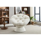 Fauteuil tonneau pivotant à 360° Grand fauteuil d'appoint pivotant