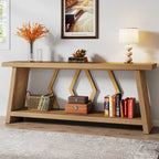 Table d'appoint avec 2 paniers pliables en écorce de maïs – Plateau aspect marbre, Chocolat Noir