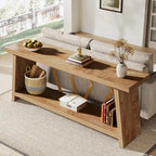 Table d'appoint avec 2 paniers pliables en écorce de maïs – Plateau aspect marbre, Chocolat Noir