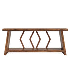 Table d'appoint avec 2 paniers pliables en écorce de maïs – Plateau aspect marbre, Chocolat Noir