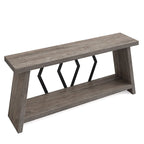 Table d'appoint avec 2 paniers pliables en écorce de maïs – Plateau aspect marbre, Chocolat Noir