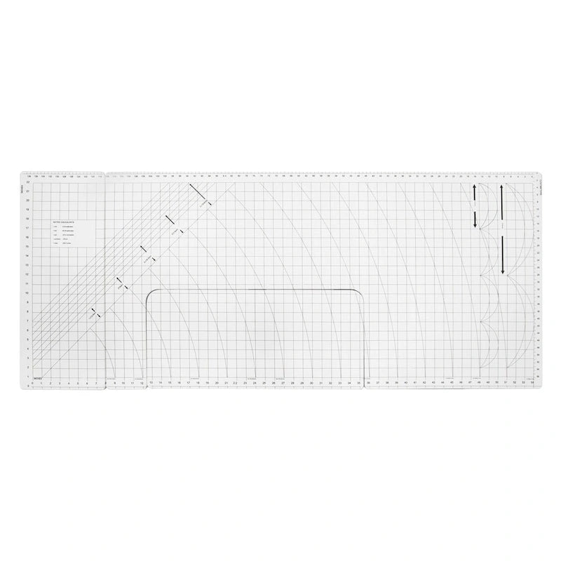 Bureau de couture domestique avec plateau quadrillé et tablette rabattable en option – Bureau à domicile double usage
