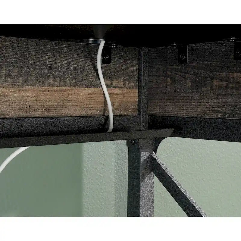 Bureau de direction 72x24 – Chêne Carbonne, résistant aux rayures, gestion des câbles