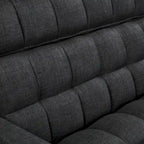 Canapé-lit convertible en tissu capitonné inclinable, longueur 76,5 po